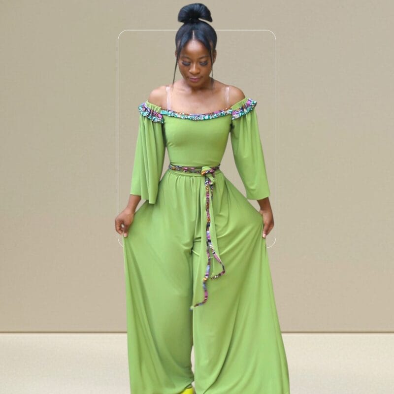 BERNICE JUMPSUIT IN MINT GREEN